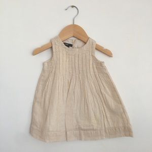 Baby Gap Beige Sparkle Shift Dress